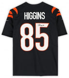 Framed Tee Higgins Cincinnati Bengals Autographed Black Nike Limited Jersey