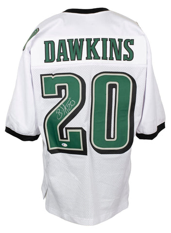 Brian Dawkins Signed Custom White Pro Style Football Jersey BAS ITP