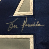 FRAMED Autographed/Signed LOU PINIELLA 33x42 Chicago Grey Jersey JSA COA Auto