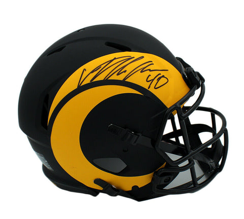 Von Miller Signed Los Angeles Rams Speed Authentic Eclipse NFL Helmet