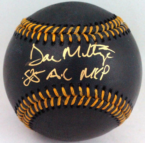 Don Mattingly Autographed Rawlings black OML Baseball w/ 85 AL MVP- JSA W *Gold