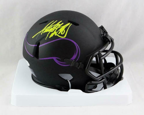 Adrian Peterson Autographed Minnesota Vikings Eclipse Mini Helmet-Beckett W Auth