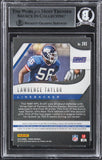 Giants Lawrence Taylor Authentic Signed 2019 Panini Prizm #293 Card BAS Slabbed