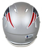 Ty Law Signed New England Patriots Speed Mini Helmet (Beckett COA) 3xSuper Bowl