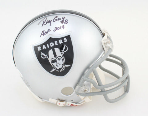 Ray Guy Signed Oakland Raiders Mini Helmet Inscribed "HOF 2014" (JSA COA) Punter