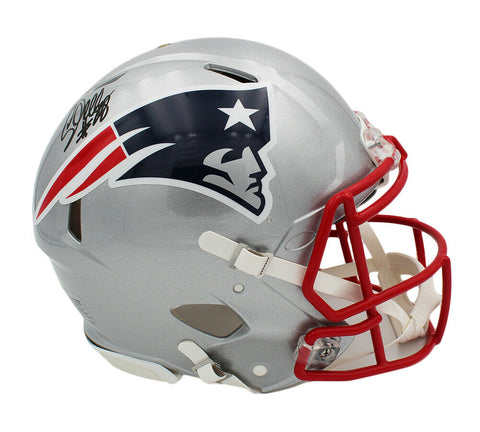 Corey Dillon Signed New England Patriots Speed Authentic Gray NFL Helmet