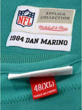 Framed Dan Marino Miami Dolphins Autographed Mitchell & Ness Teal Replica Jersey