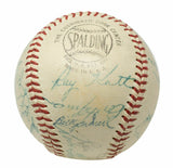 1955 New York Giants Multi Signed NL Baseball Irvin Mays+23 BAS LOA A90039