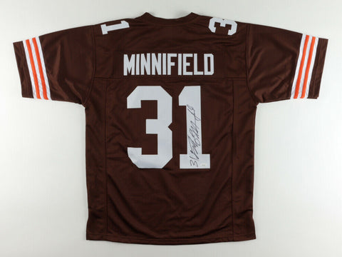 Frank Minnifield Signed Cleveland Browns Jersey (JSA Hologram) 3xPro Bowl D.B.