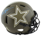 Cowboys Deion Sanders Signed Salute To Service F/S Speed Proline Helmet BAS Wit