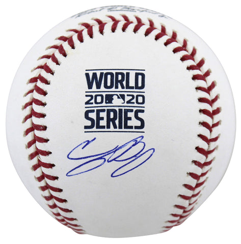Dodgers Cody Bellinger Signed 2020 World Series Logo Oml Baseball MLB & Fanatics