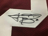 FRAMED Autographed/Signed JOHNNY MANZIEL 33x42 Texas A&M Maroon Jersey JSA COA
