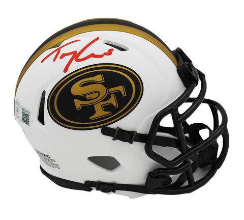 Trey Lance Signed San Francisco 49ers Speed Lunar NFL Mini Helmet
