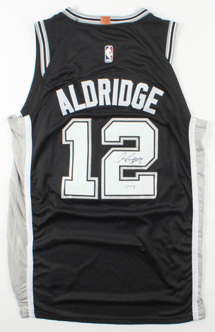 LaMarcus Aldridge Signed San Antonio Spurs Custom Jersey (PSA Hologram)Size XL