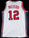 Dominique Wilkins Signed Team USA Jersey (JSA COA) Atlanta Hawks Small Forward