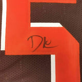 FRAMED Autographed/Signed DAVID NJOKU 33x42 Cleveland Brown Jersey PSA/DNA COA
