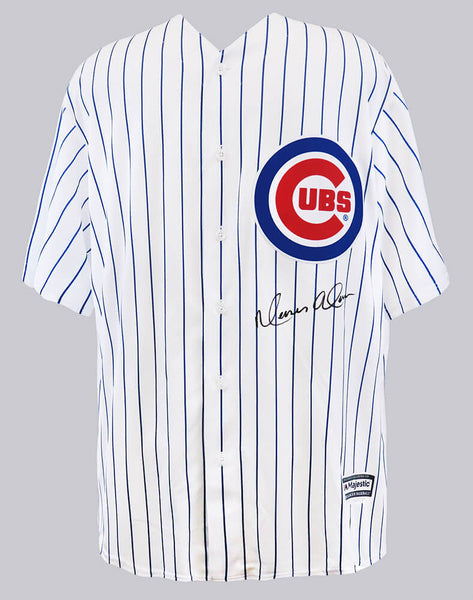 Moises Alou Signed Chicago Cubs White Pinstripe Majestic Replica Jersey -SS COA