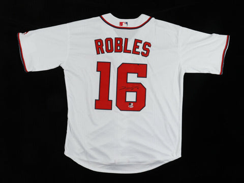 Victor Robles Signed Washington Nationals Jersey (Beckett Hol) Series Champ 2019