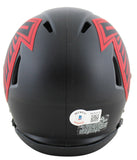 Falcons Tony Gonzalez Authentic Signed Eclipse Speed Mini Helmet BAS Witnessed