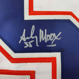Autographed/Signed Andy Moog Edmonton White Hockey Jersey JSA COA