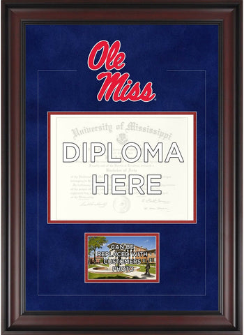 Ole Miss Rebels 9" x 12" Diploma Frame w/-Insert Your Own 4" x 6" Photo