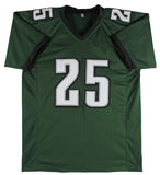 LeSean McCoy Authentic Signed Green Pro Style Jersey Autographed JSA Witness