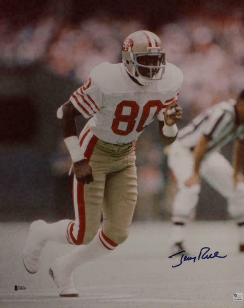 Jerry Rice Autographed/Signed San Francisco 49ers 16x20 Photo BAS 20131