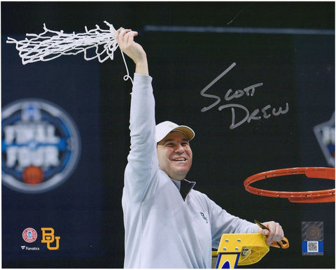 Scott Drew Baylor Bears Autographed 8" x 10" Nets Photograph