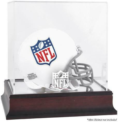 NFL Mahogany Logo Mini Helmet Display Case - Fanatics