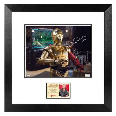 Anthony Daniels Autographed Star Wars: The Force Awakens C-3PO 8x10 Framed Photo