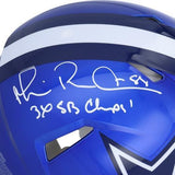 Michael Irvin Cowboys Signed Flash Alt Auth. Helmet with "3x SB Champ" Insc