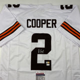 Autographed/Signed Amari Cooper Cleveland White Football Jersey JSA COA