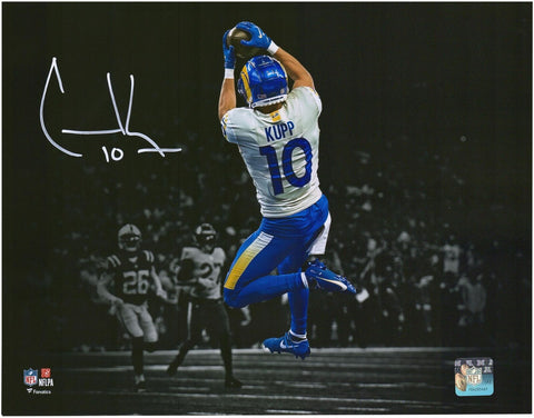 Cooper Kupp Los Angeles Rams Signed 11x14 Catch Spotlight Photo
