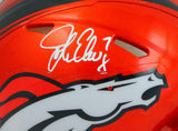 John Elway Autographed Denver Broncos Flash Speed Mini Helmet- Beckett W Holo
