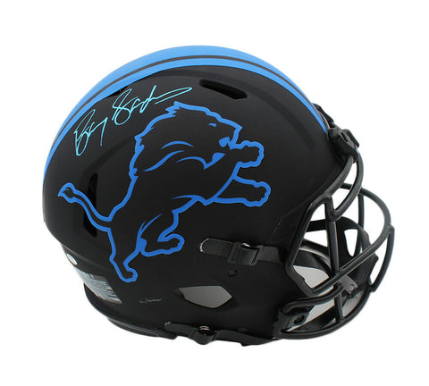 Barry Sanders Signed Detroit Lions Speed Authentic Eclipse NFL Helmet