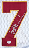 Joe Theismann Signed Washington Redskins Mitchell & Ness White Jersey (PSA COA)