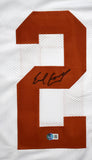 Earl Campbell Autographed White College Style Jersey *Light - Beckett W Hologram