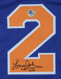 Larry Johnson Signed New York Knicks Jersey (Pro Player Hologram) #1 Pick 1991