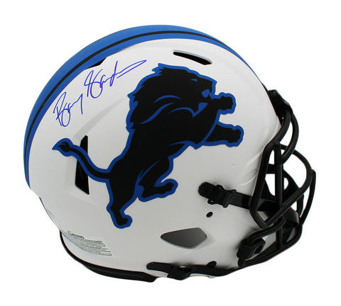 Barry Sanders Signed Detroit Lions Speed Authentic Lunar NFL Helmet