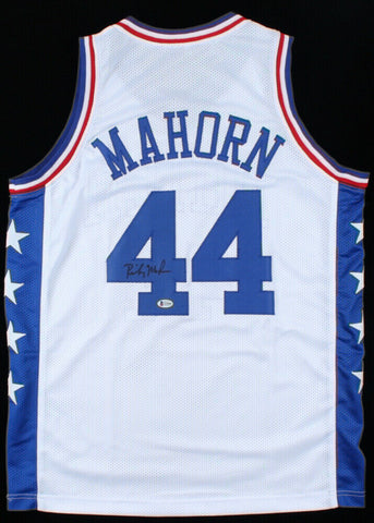 Rick Mahorn Signed Philadelphia 76ers Jersey (Beckett COA) 1989 NBA Champion