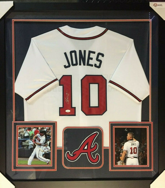 Chipper Jones Signed Atlanta Braves 36x 39 Framed Signed Jersey (JSA –  Super Sports Center