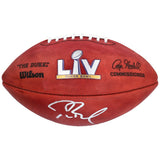 TOM BRADY Autographed "SB LV MVP" Authentic SB LV Official Football FANATICS
