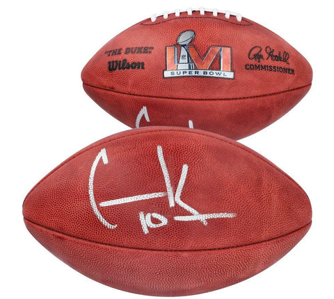 COOPER KUPP Autographed Rams Super Bowl LVI Official Football FANATICS