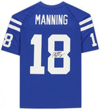 FRMD Peyton Manning Colts Signed Mitchell & Ness Replica Blue Jersey