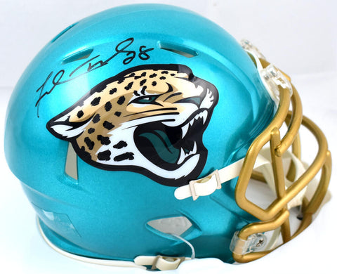 Fred Taylor Autographed Jaguars Flash Speed Mini Helmet- Prova *Black