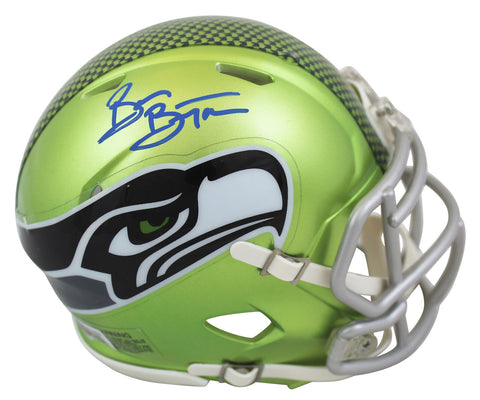 Seahawks Brian Bosworth Authentic Signed Flash Speed Mini Helmet BAS Witnessed