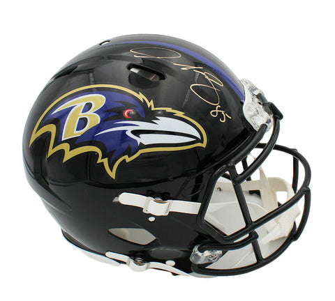Derrick Mason Signed Baltimore Ravens Speed Authentic NFL Helmet