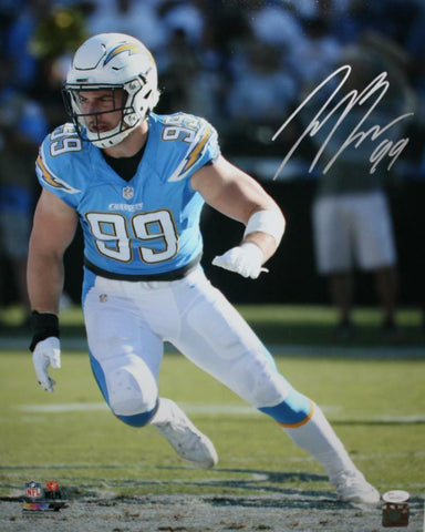 Joey Bosa Autographed San Diego Chargers 16x20 On Field PF Photo *Silver- JSA Wi