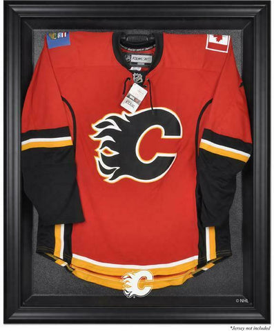 Calgary Flames Black Framed Logo Jersey Display Case - Fanatics Authentic