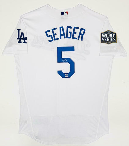 COREY SEAGER Autographed Dodgers Authentic World Series Jersey FANATICS